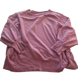 Free People We The Free Pink Camden Sweatshirt Size Large
